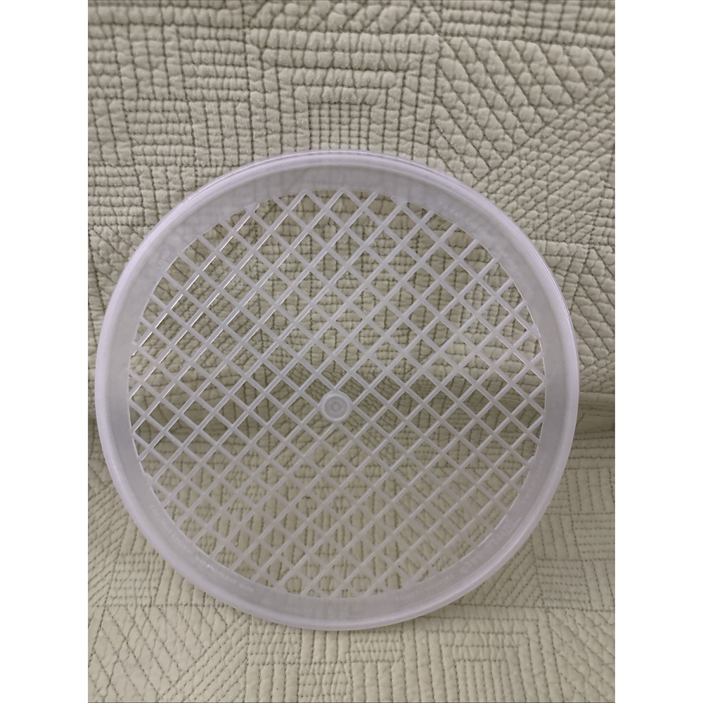 Vtg TUPPERWARE Lid 516-1 Replacement Grid Strainer Mesh Flow Thru Colander 9"